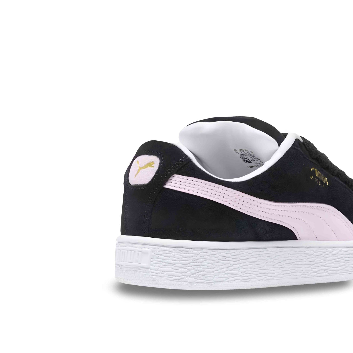 Pink and black Puma Suede XL.