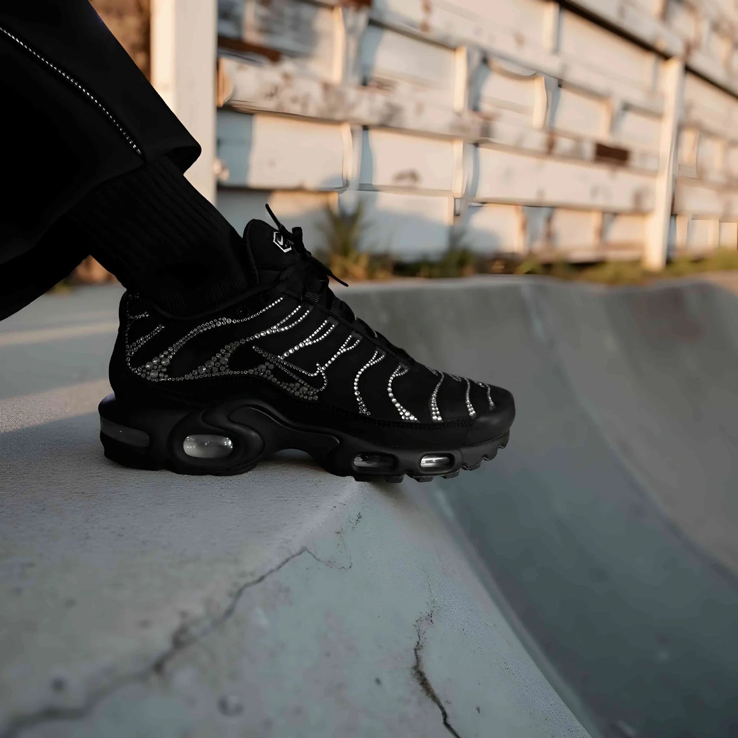 Nike Air Max Plus women's Swarovski "Moonlight" edition.