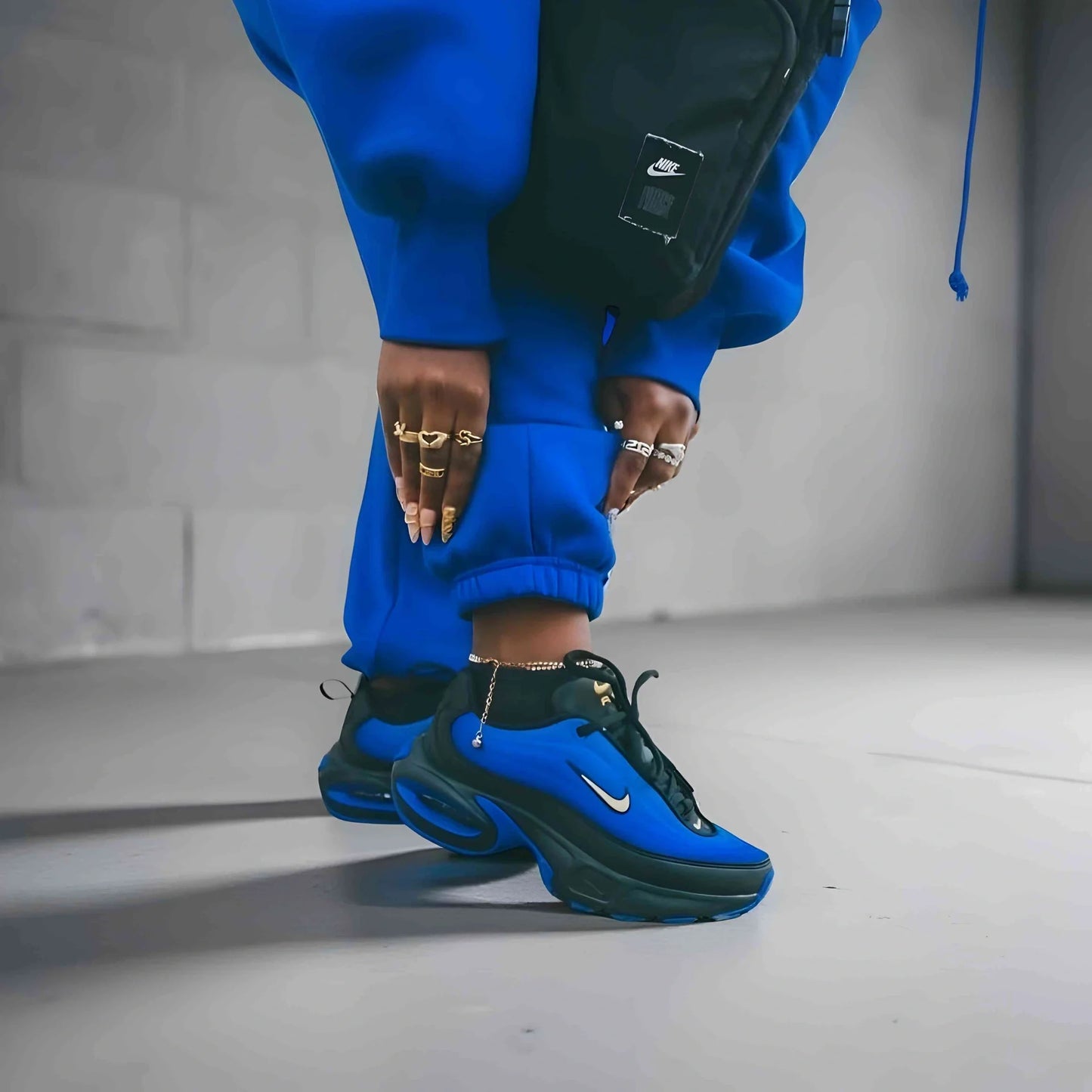 Nike Air Max Portal in Blue, Black, and Gold.