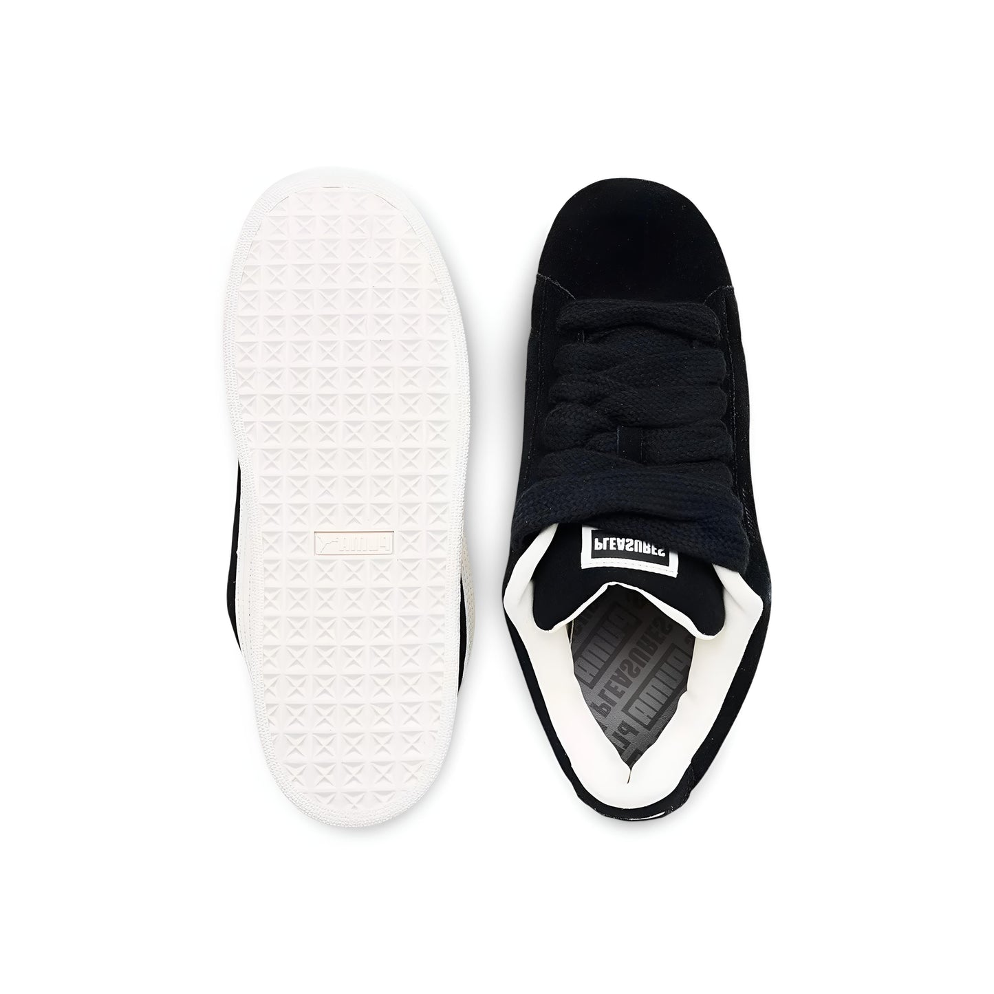 Puma Suede XL "Pleasures" in black.