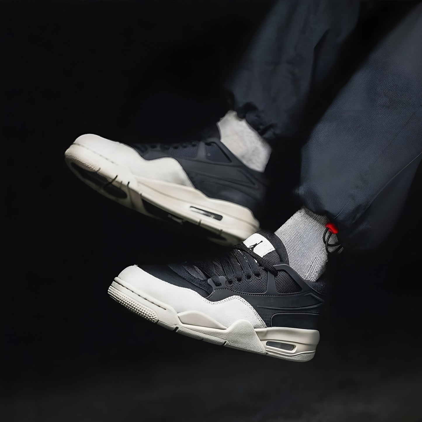 Men's Air Jordan 4 Retro "Black and Light Bone"