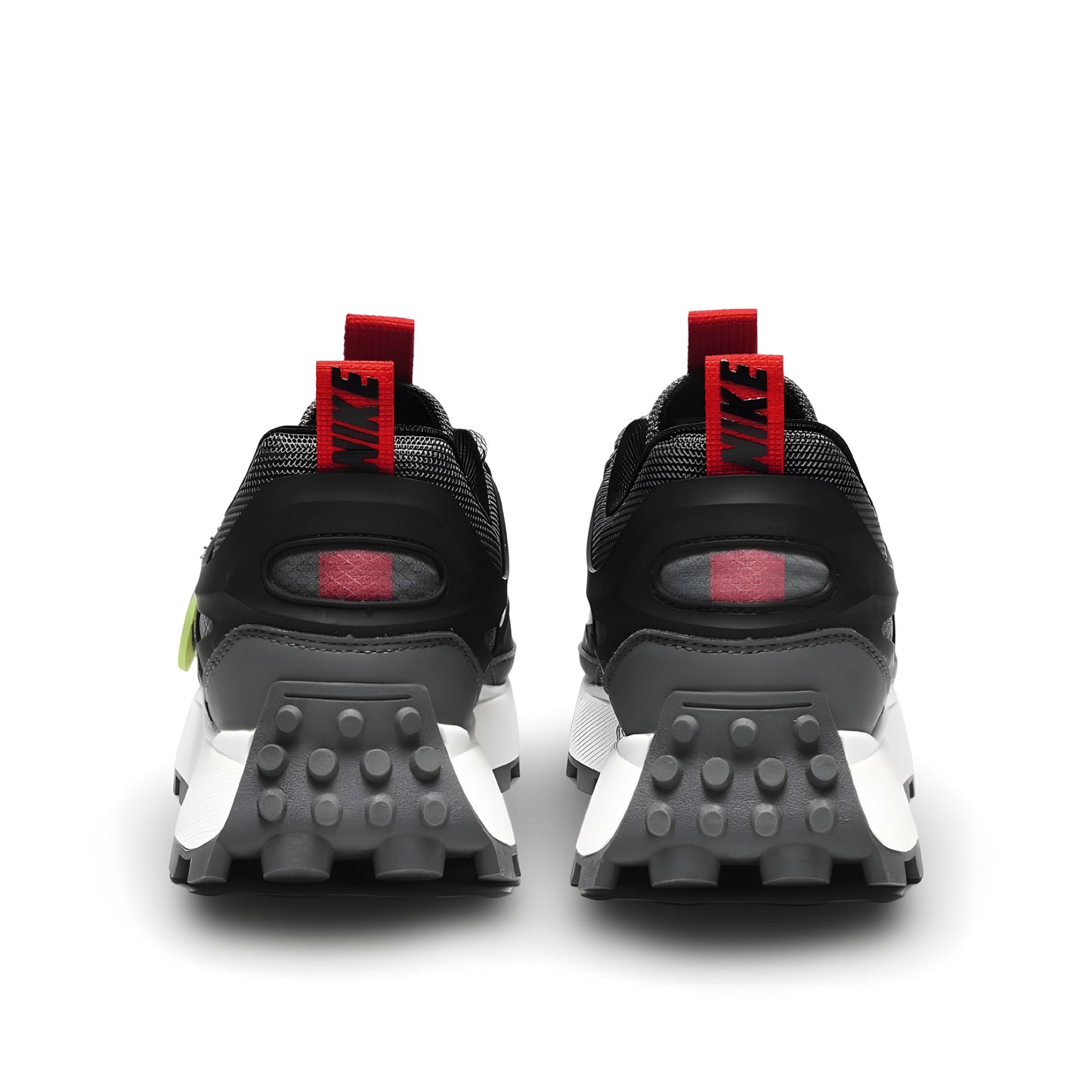 Nike Bailleli in black, gray, white, and red.