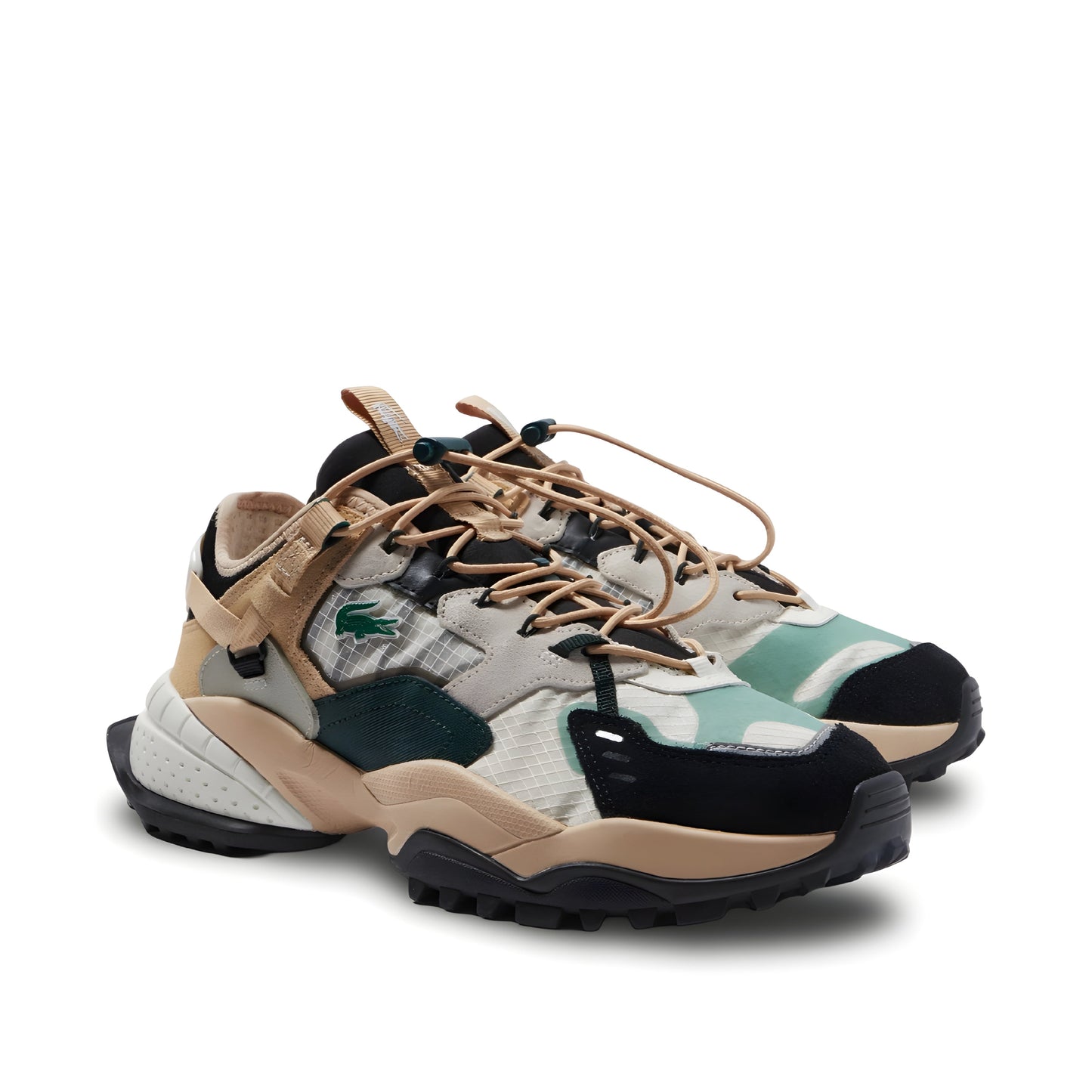 Lacoste Men's L.Guard Breaker Shoes in Beige Multi.