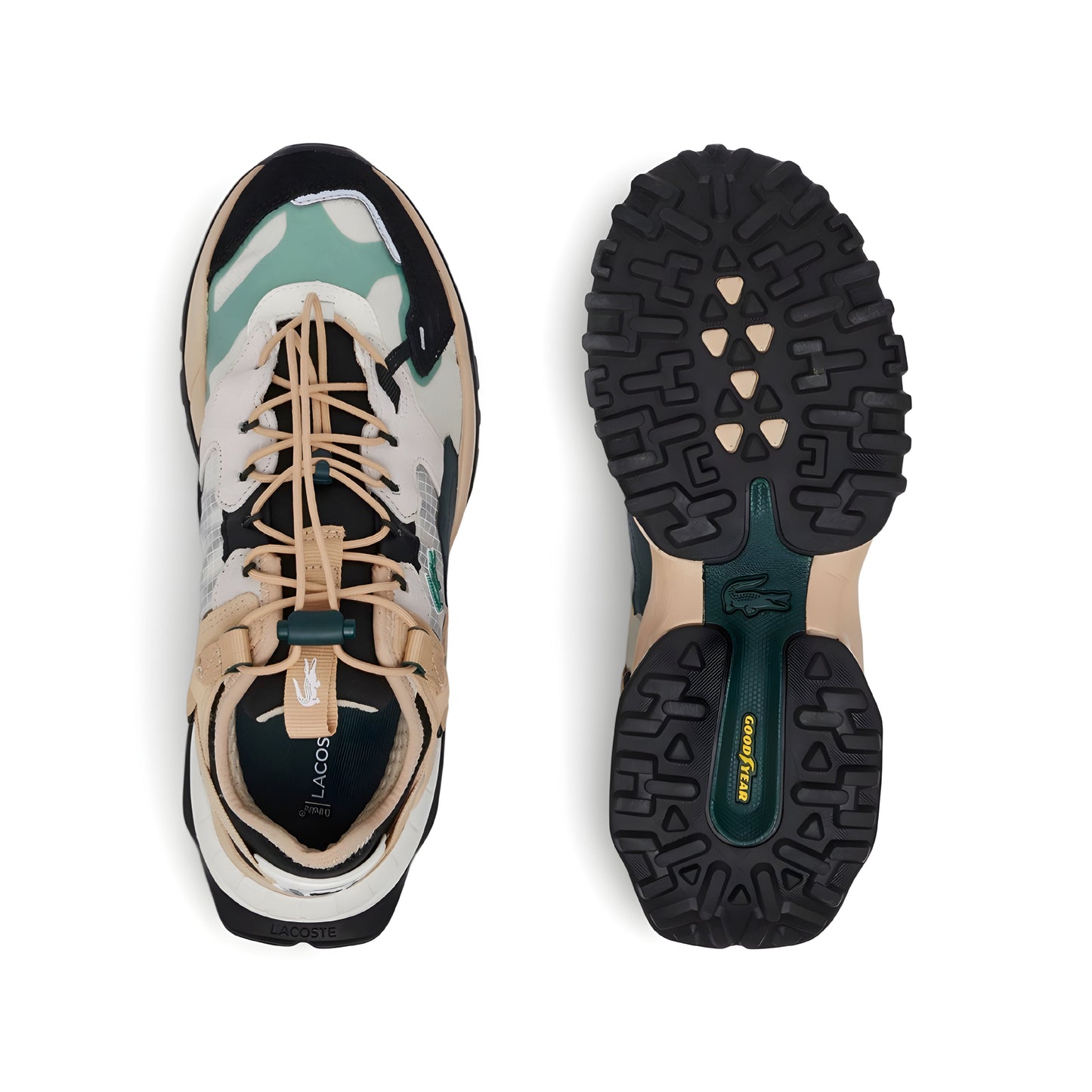 Lacoste Men's L.Guard Breaker Shoes in Beige Multi.