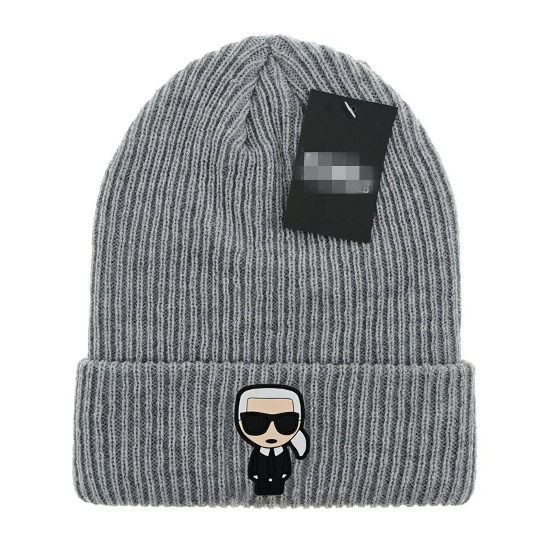 Karl Lagerfeld Karl Ikonik beanie in gray.
