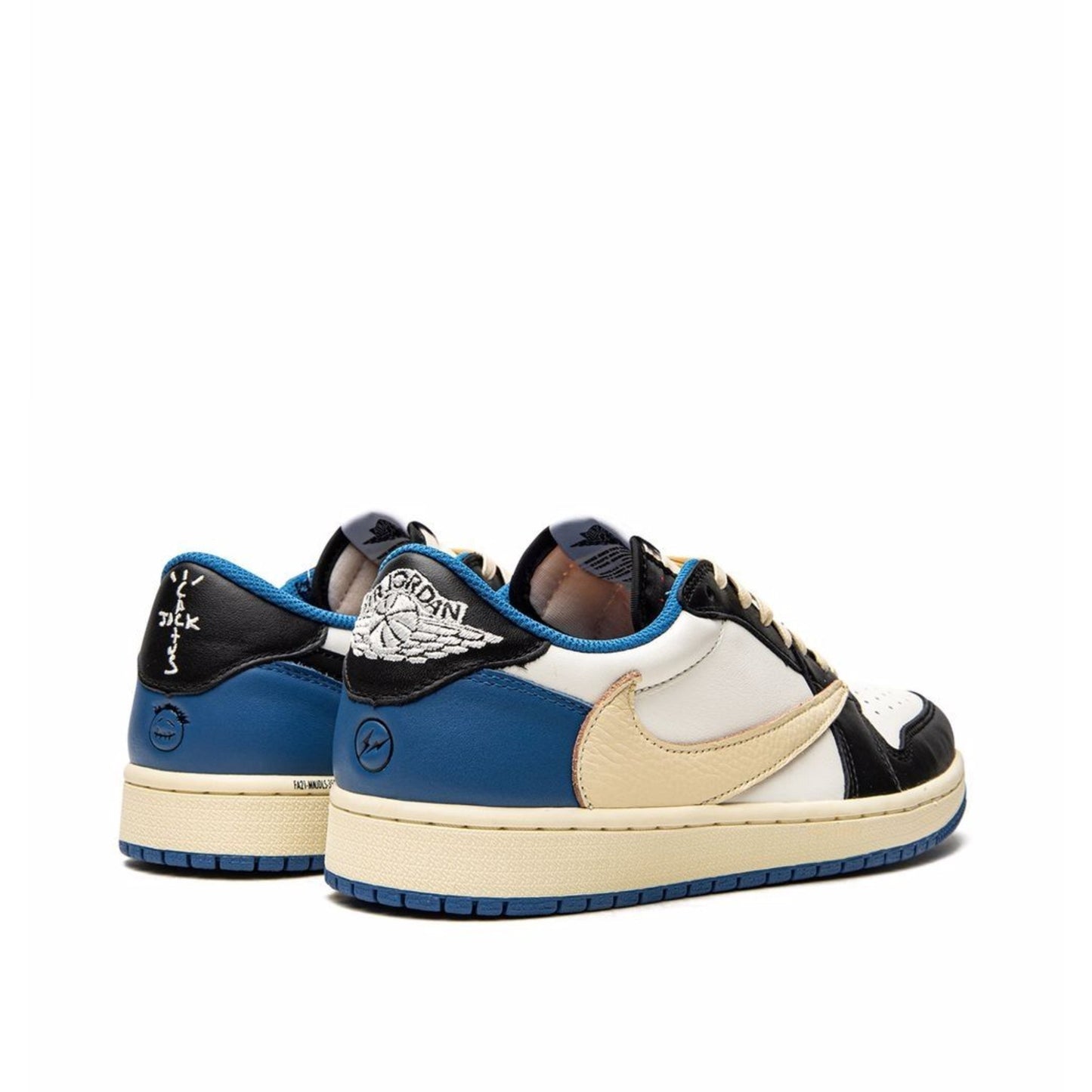 Air Jordan 1 Low, Travis Scott Fragment collaboration.