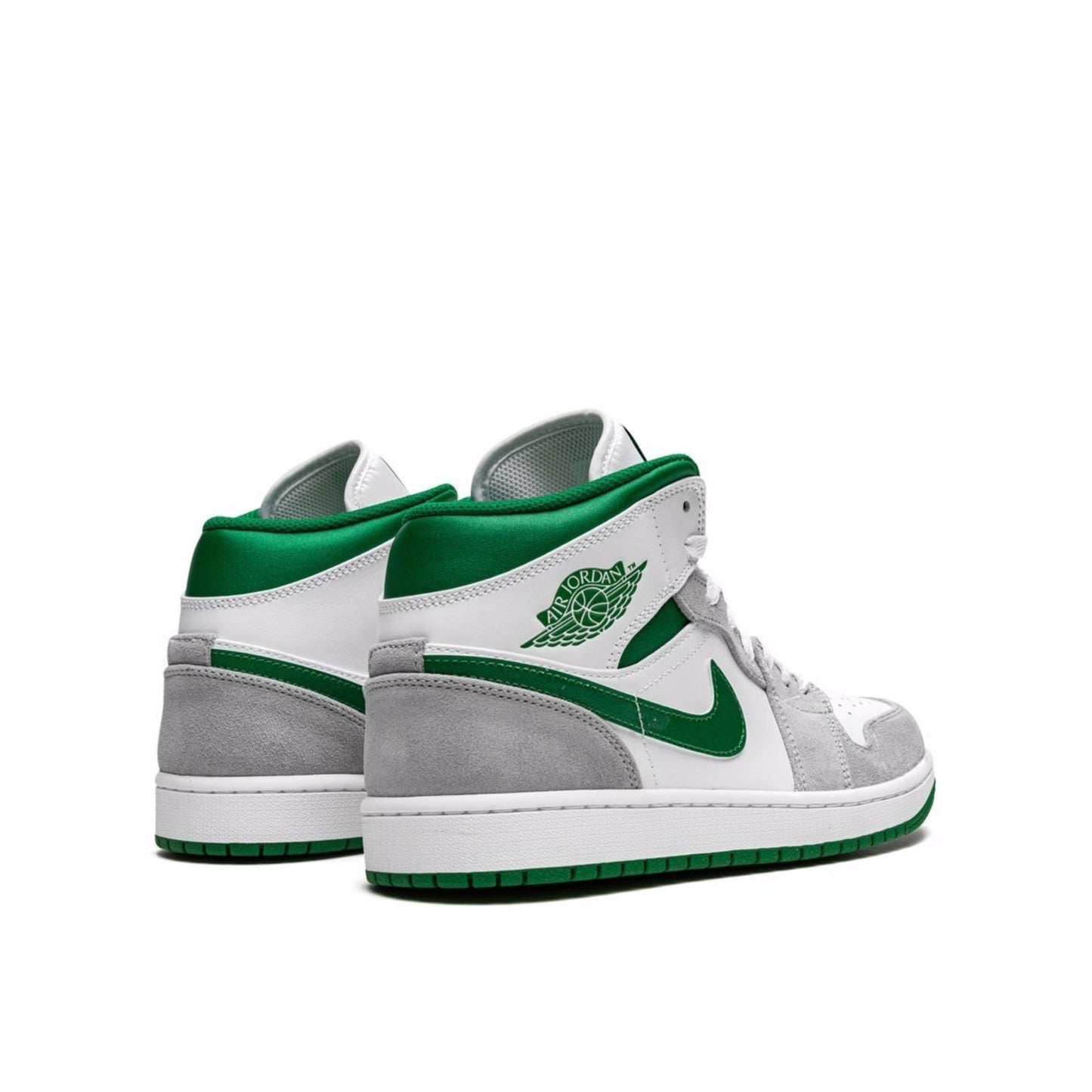 Air Jordan 1 Mid SE, Grey/Pine Green.
