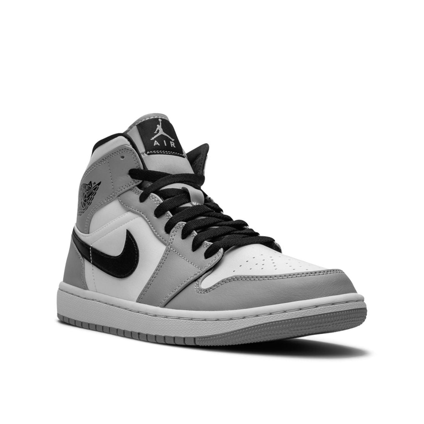 Air Jordan 1 Mid, Light Smoke Grey.