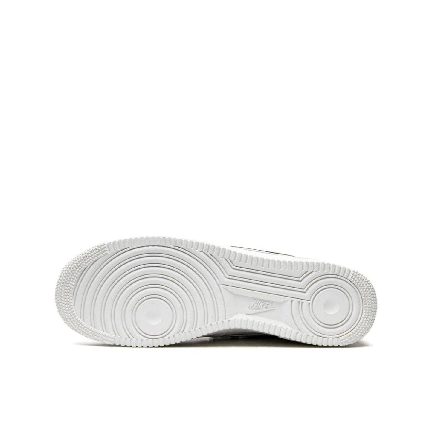 Nike Air Force 1 '07 LV8 "Double Swoosh" in White/Black/Gold.