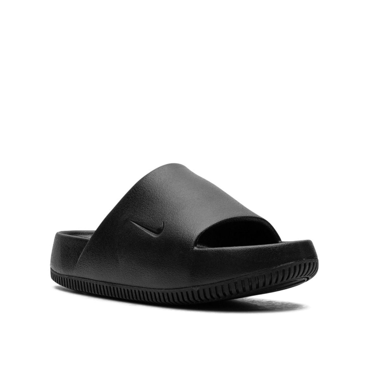 Nike Calm black slides.