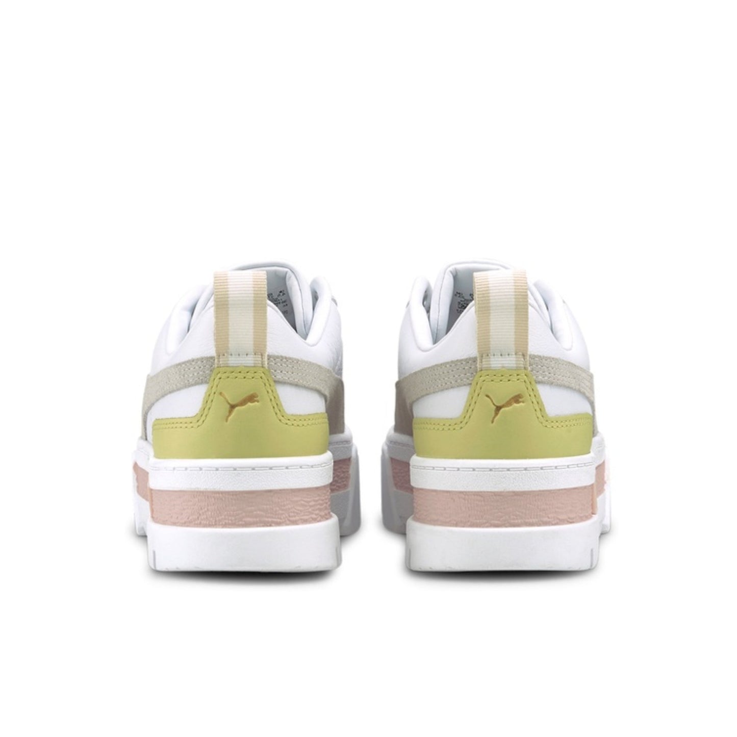 Puma Mayze Mix Sneakers in White/Alpine Snow.