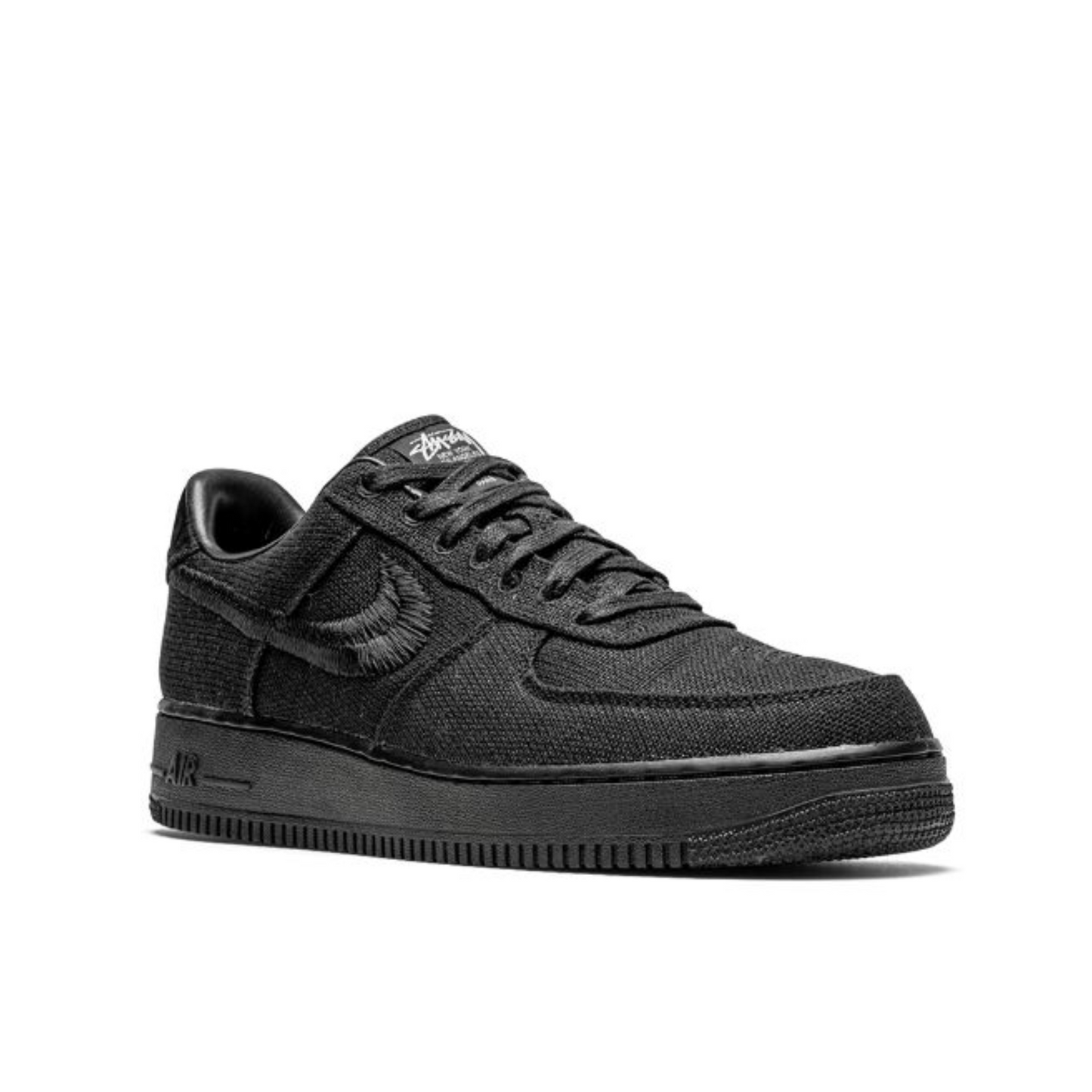 Nike Air Force 1 Low "Black" in collaboration with Stüssy.