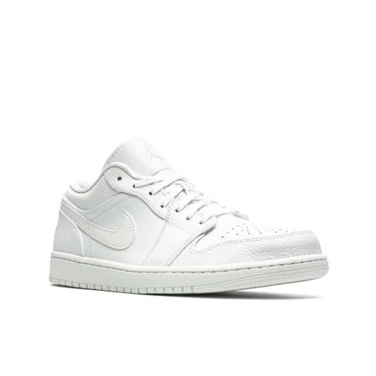 Air Jordan 1 Low, all white.