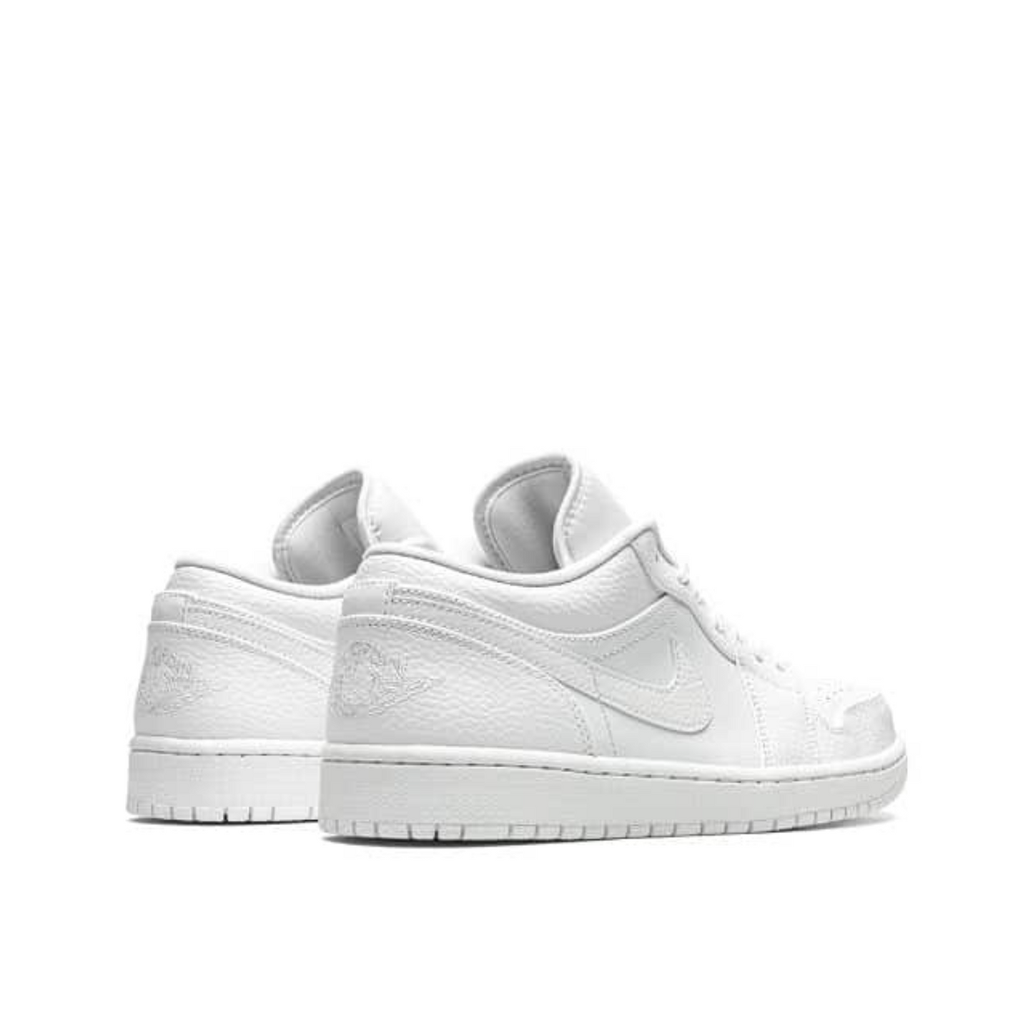 Air Jordan 1 Low, all white.