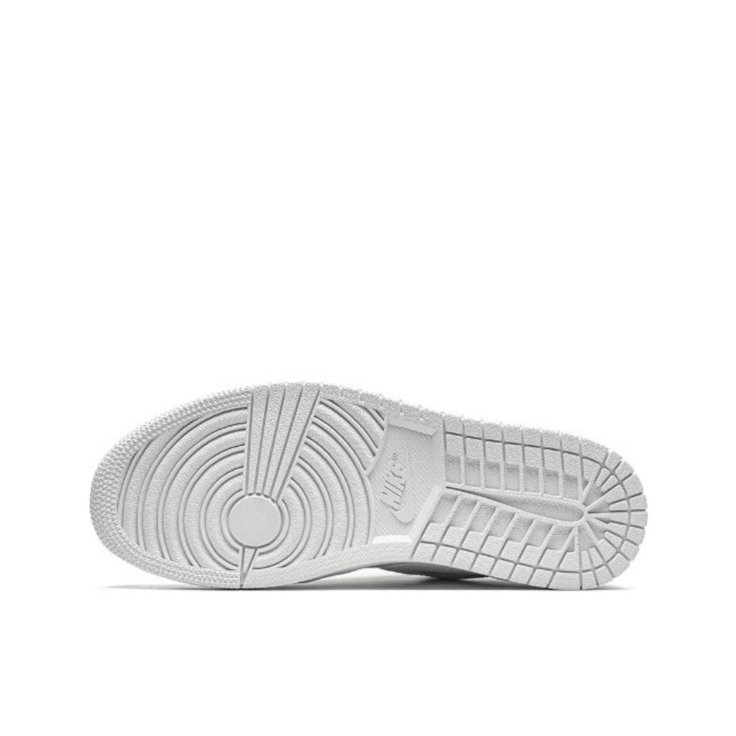 Air Jordan 1 Low, all white.