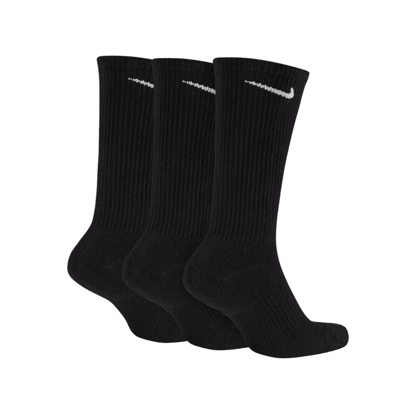 Nike cushioned crew socks(3 pair), black.