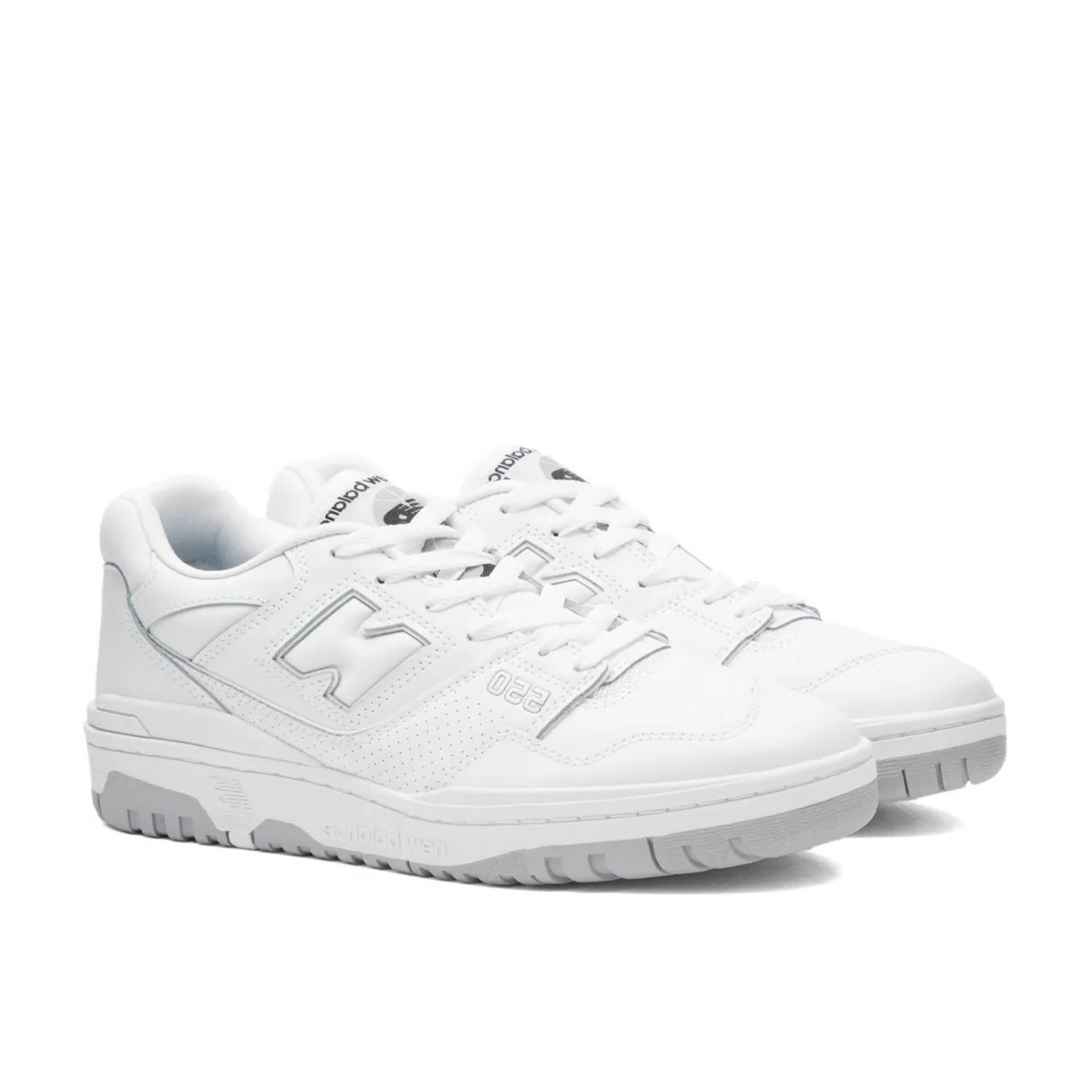 New Balance 550 in grey and white.