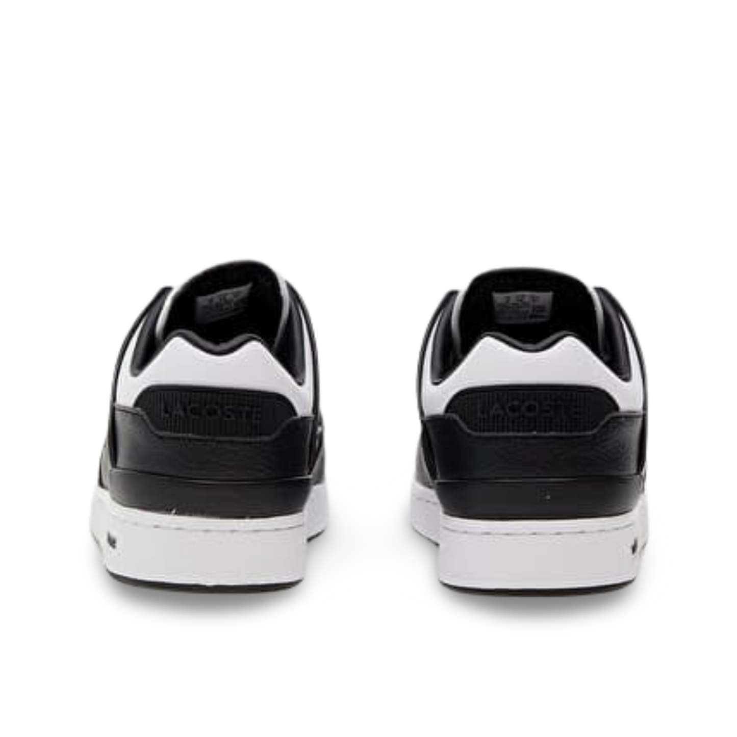 Lacoste Court Cage sneakers in white and black.