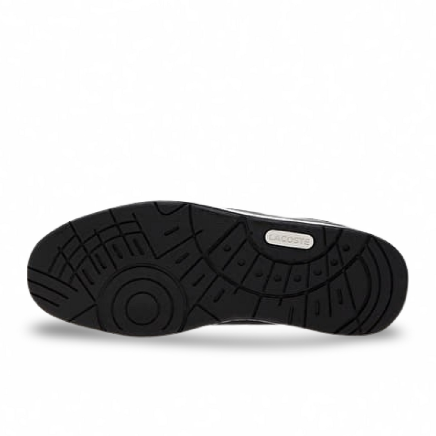 Lacoste Court Cage sneakers in white and black.