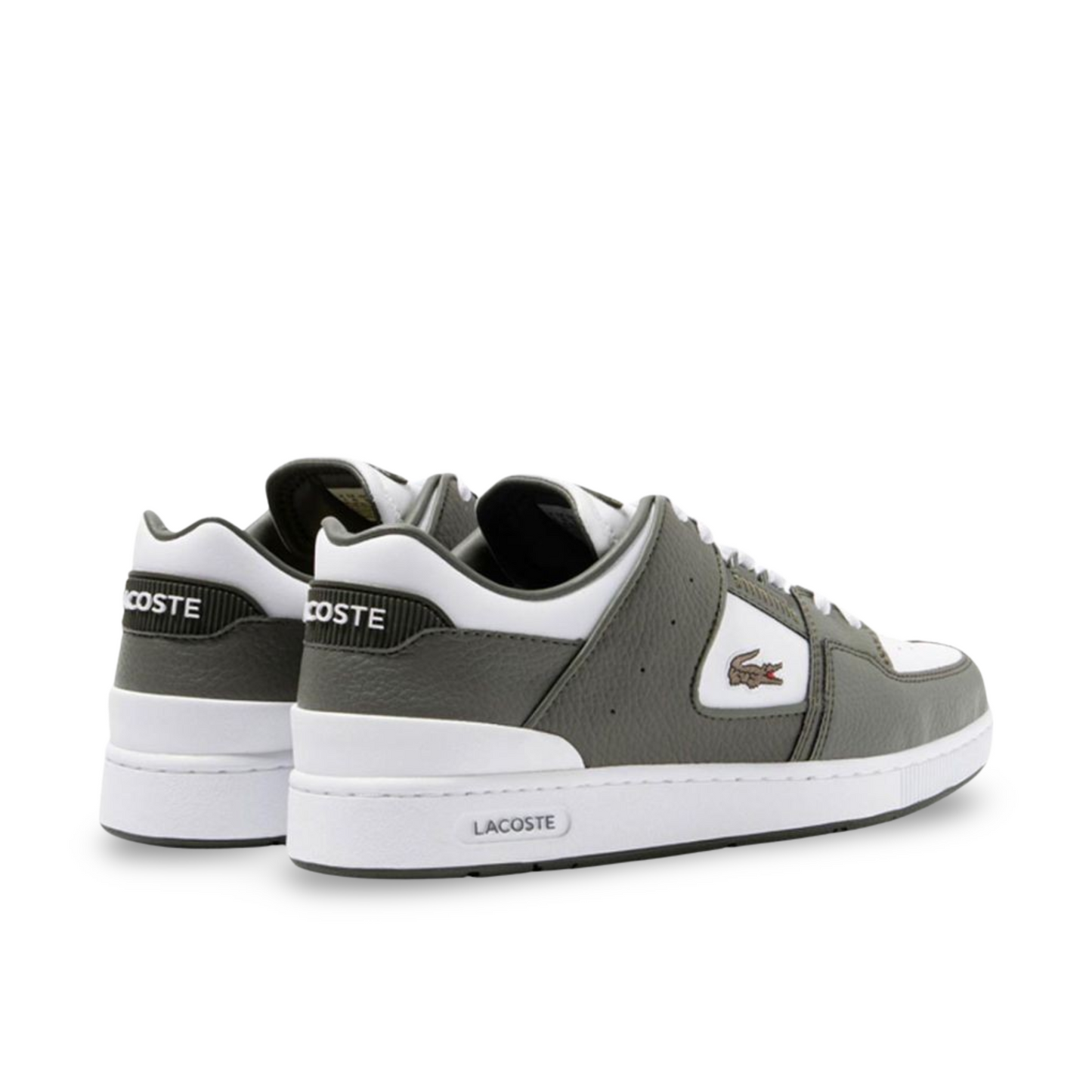 Lacoste Court Cage Trainers – White/Khaki