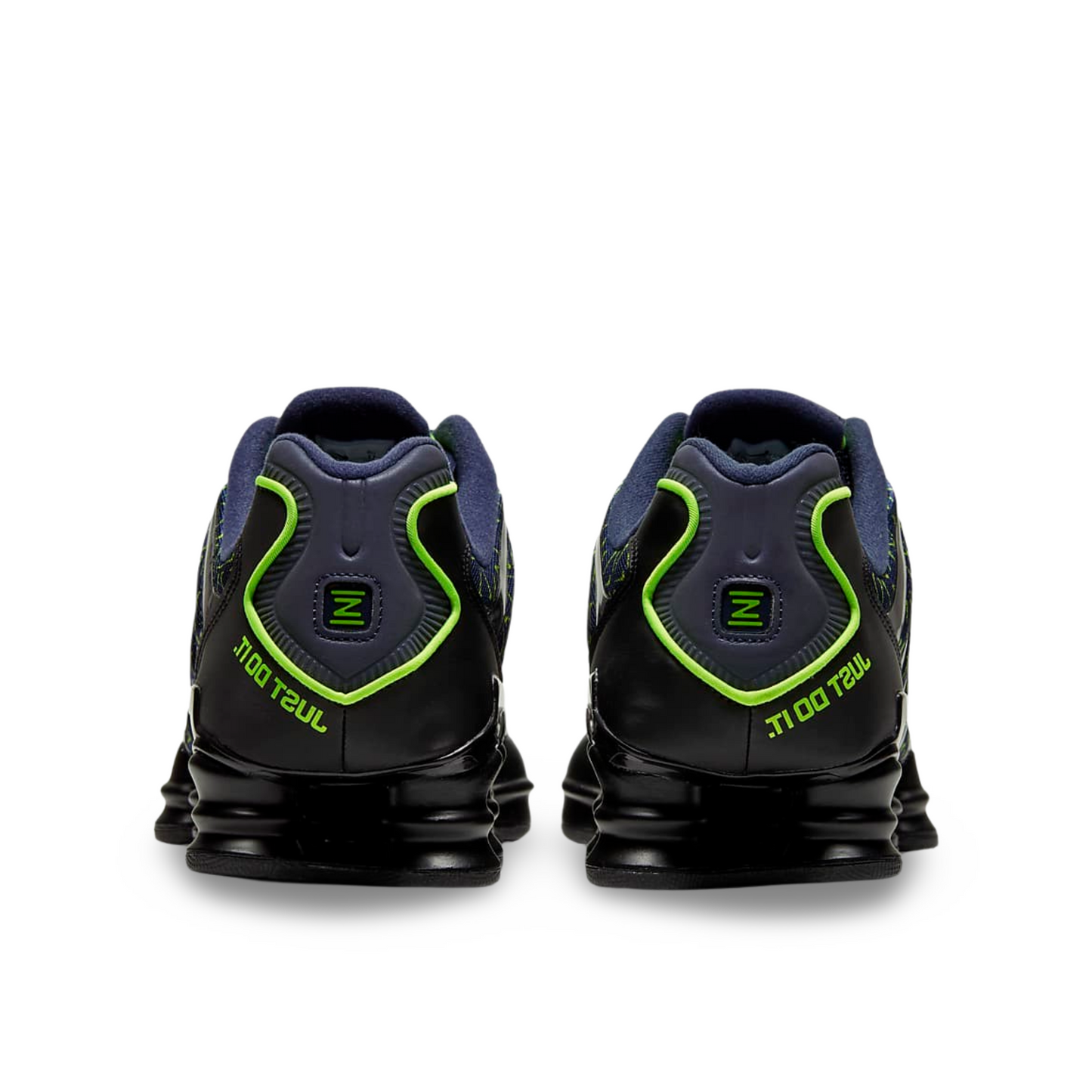 Nike Shox TL in Obsidian/Volt/Black.