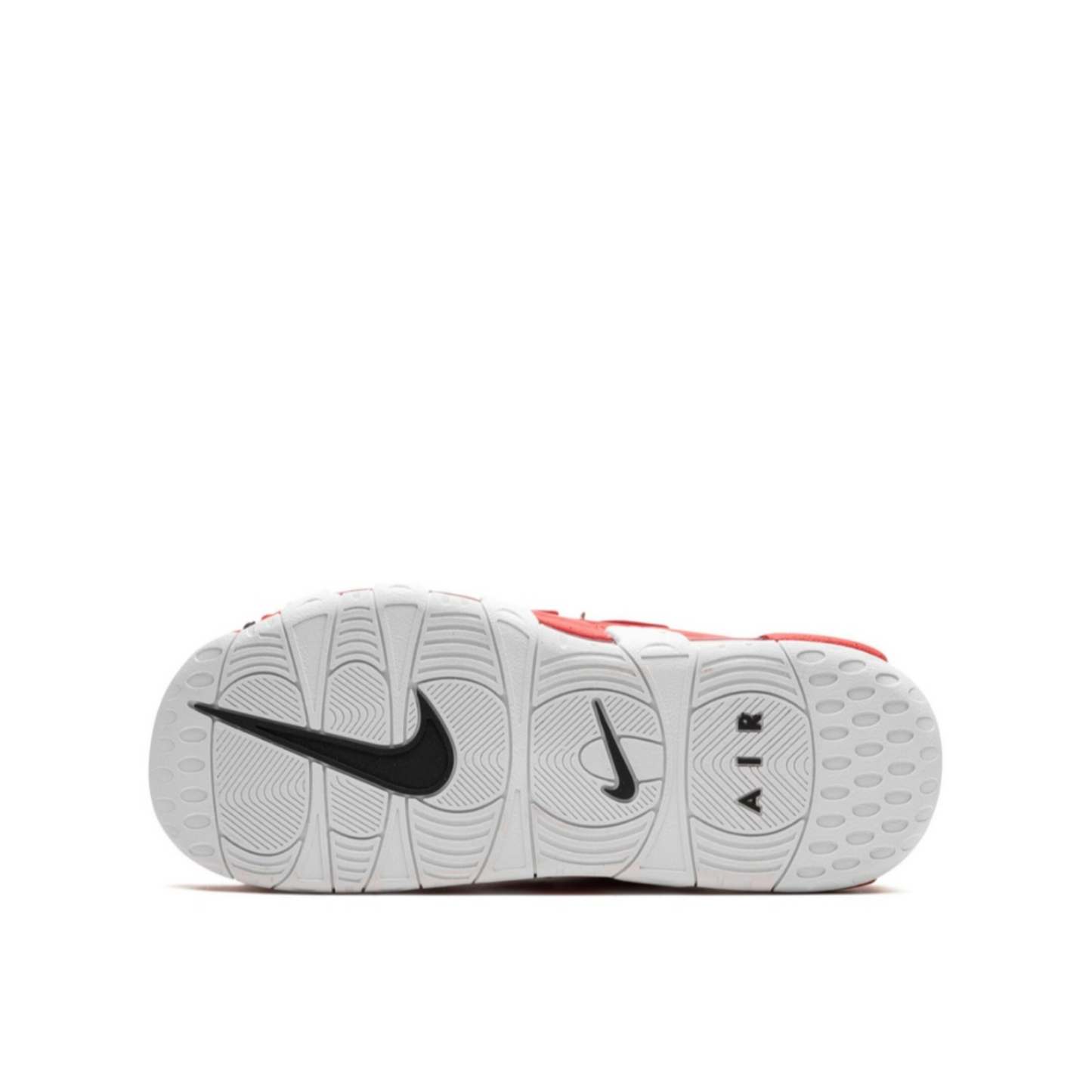 Nike Air More Uptempo "Bulls" slides.