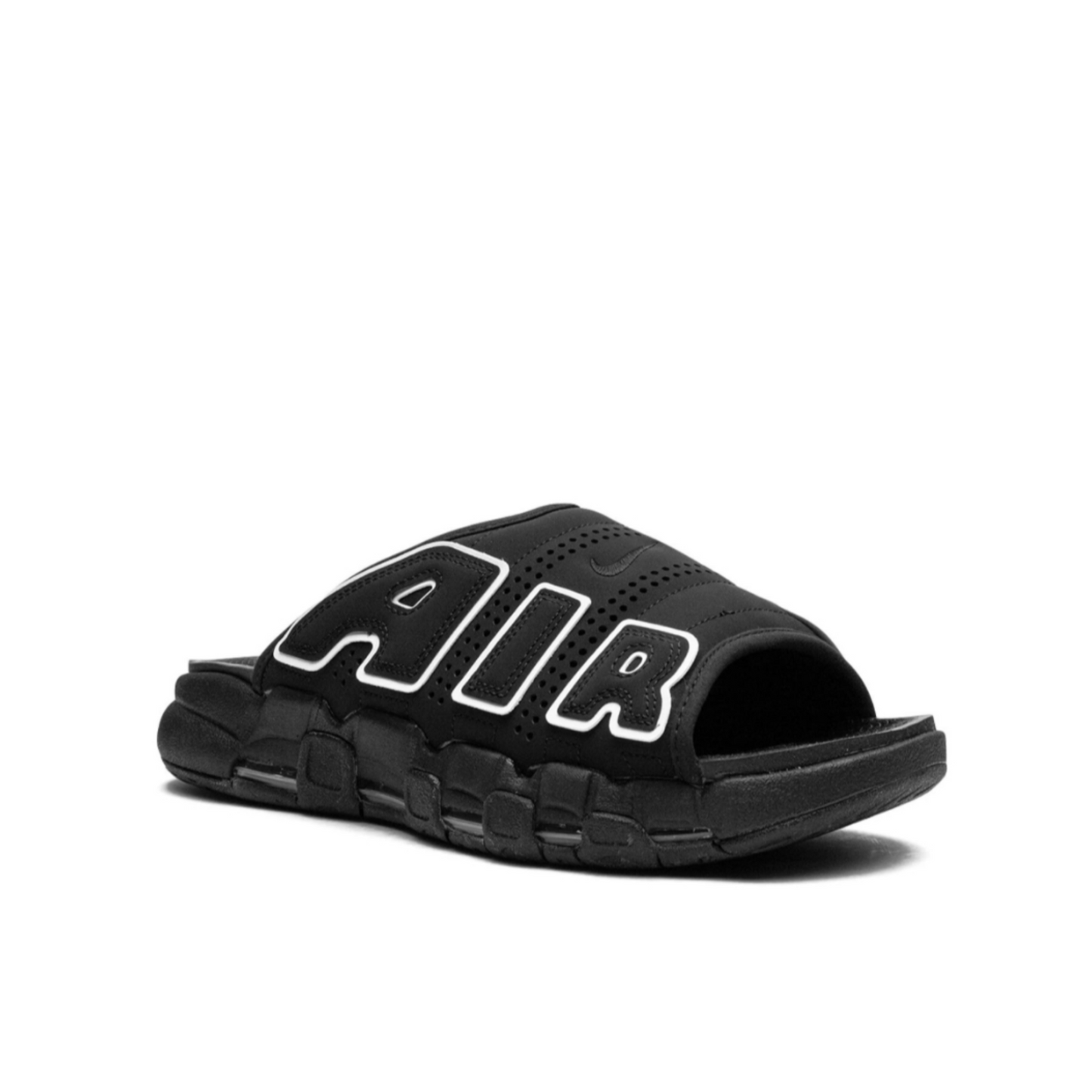 Nike Air More Uptempo Slide OG "Black/White" slides.