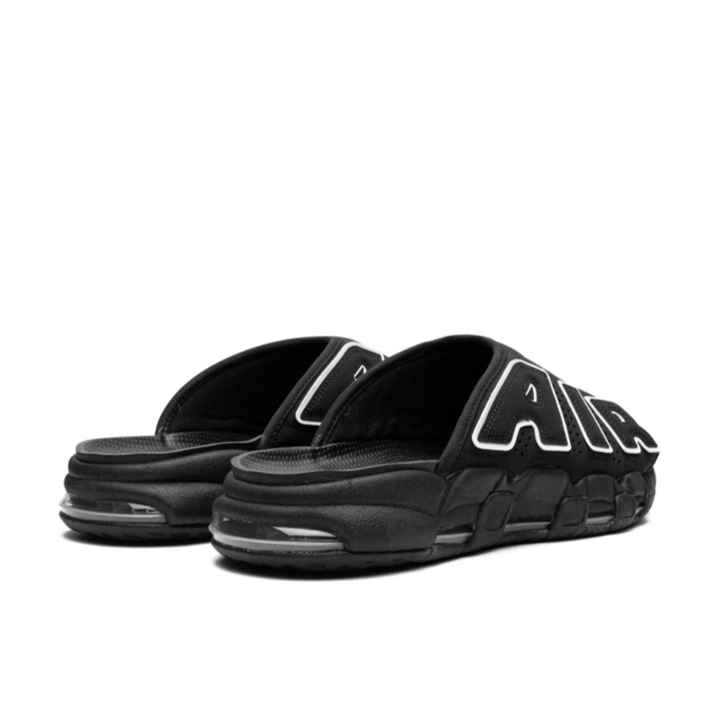 Nike Air More Uptempo Slide OG "Black/White" slides.