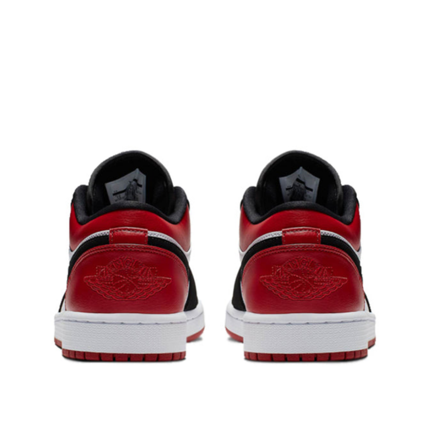Air Jordan 1 Low, "Black Toe" model.