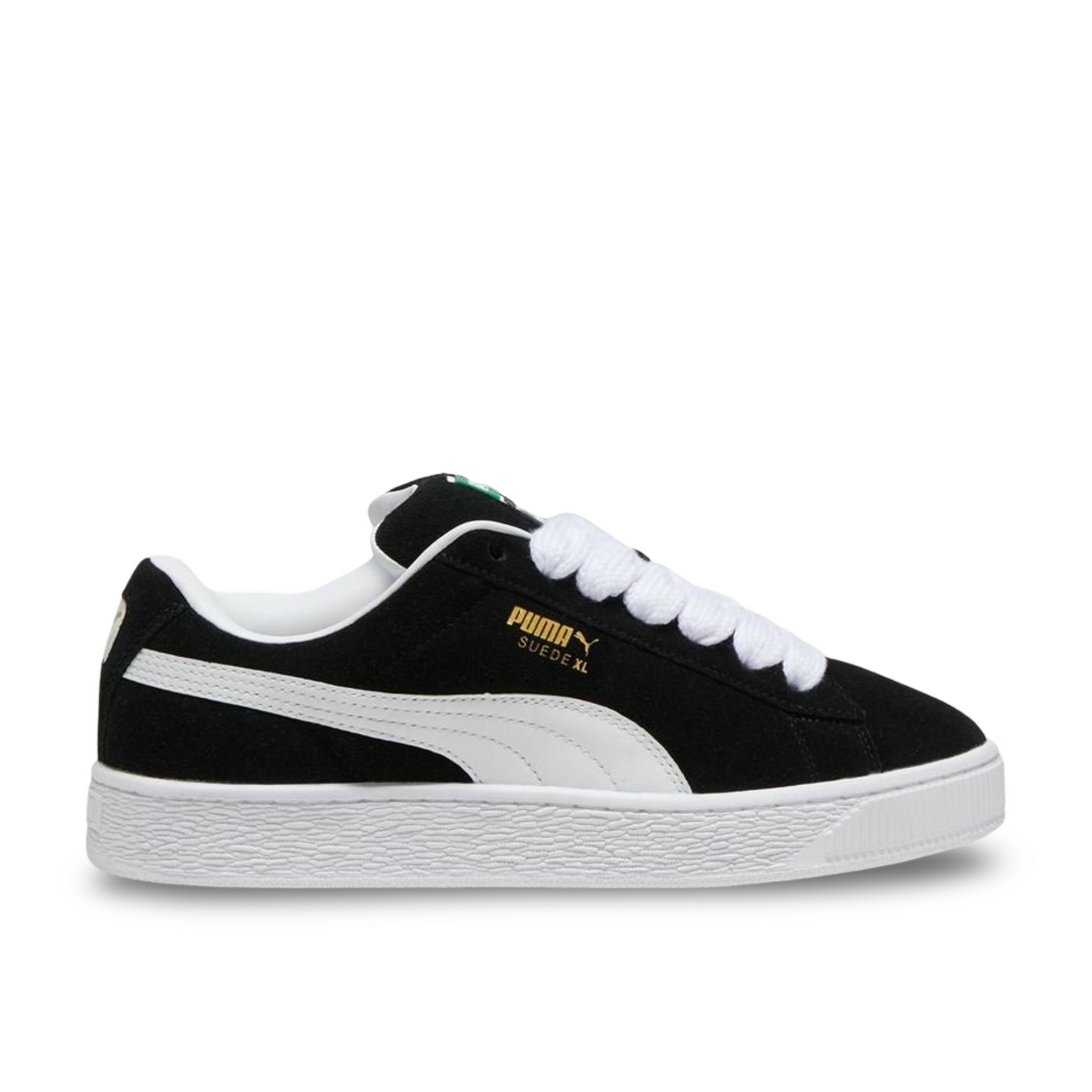 Puma Suede XL Unisex Sneakers in Black and White.