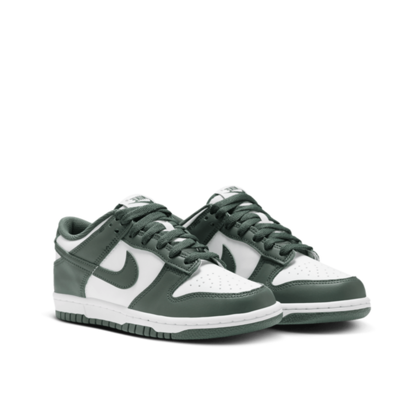 Nike Dunk Low 'Spruce Green' for kids.