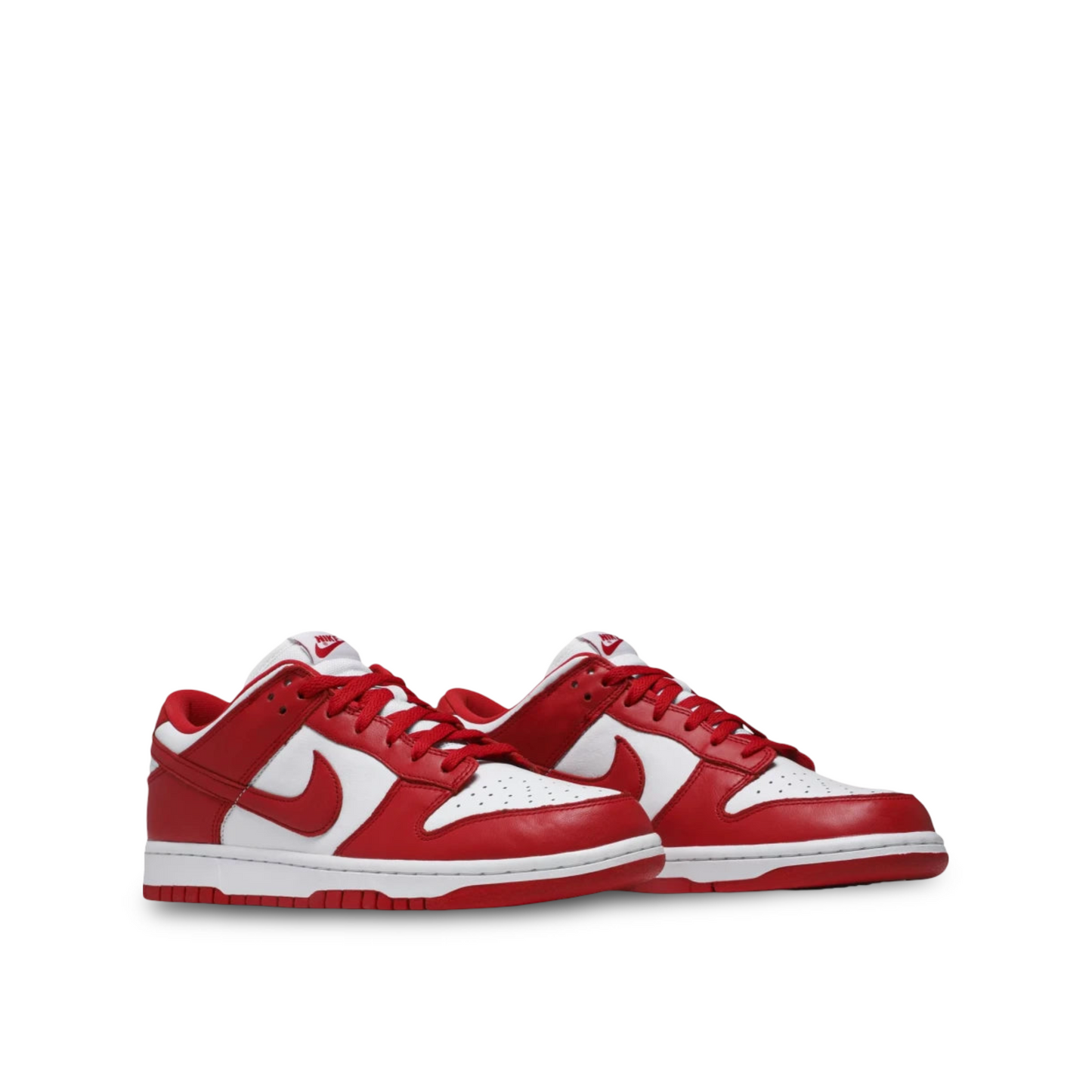 Nike Dunk Low Retro children's, red and white.