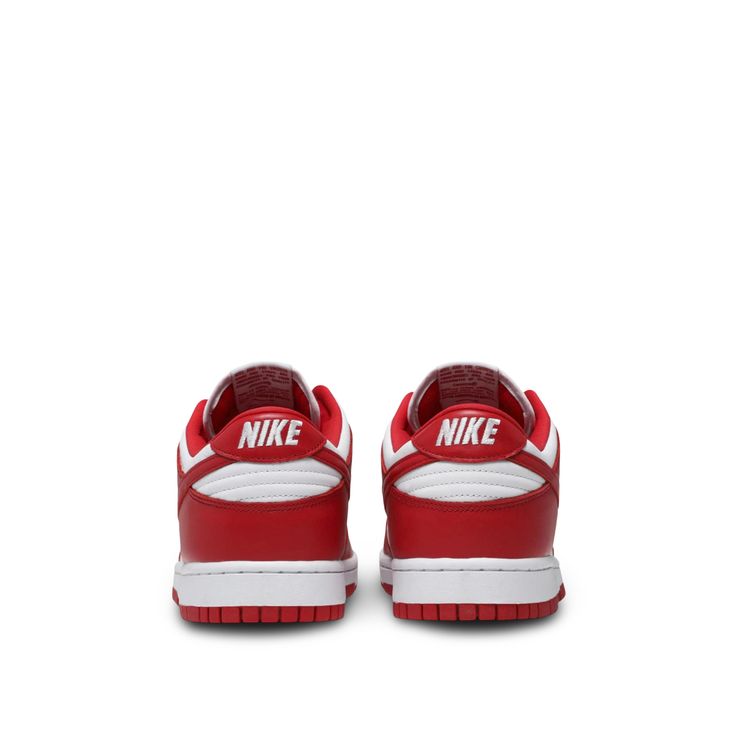Nike Dunk Low Retro children's, red and white.