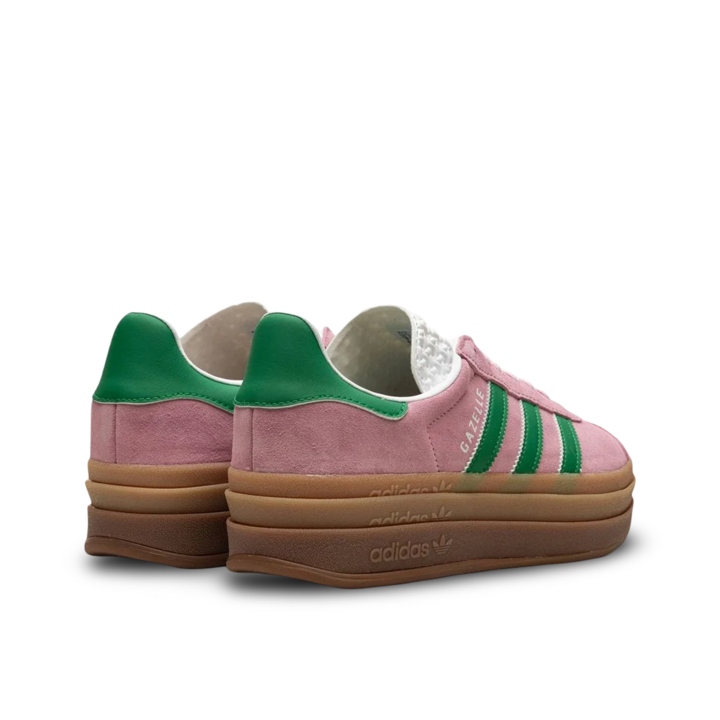 Gazelle Bold trainers in pastel pink and green.