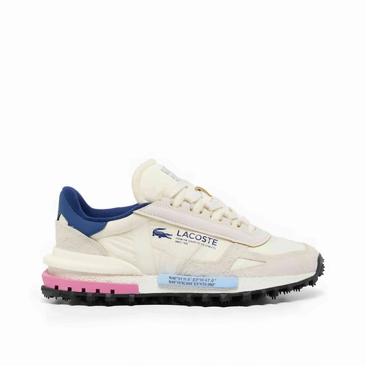 Lacoste Women's Elite Active Trainers in Off-White/Navy.