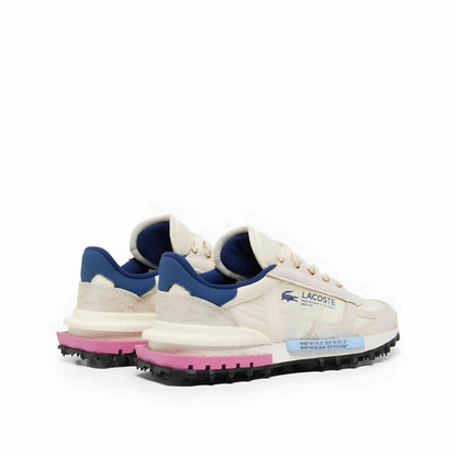 Lacoste Women's Elite Active Trainers in Off-White/Navy.