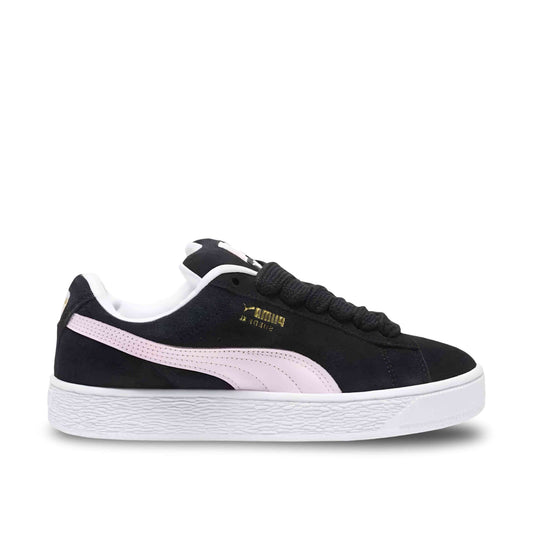 Pink and black Puma Suede XL.