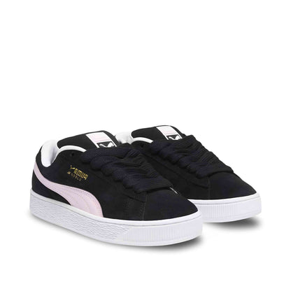 Pink and black Puma Suede XL.
