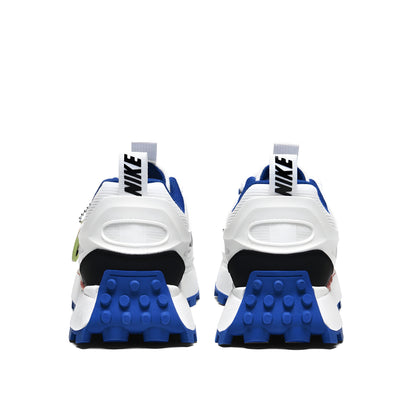 Nike Bailleli in white, red, blue, and black.