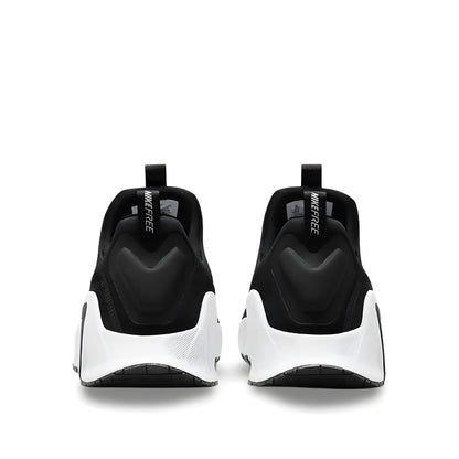 Nike Free Metcon 6 shoes in black and white.