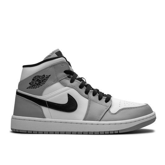Air Jordan 1 Mid, Light Smoke Grey.