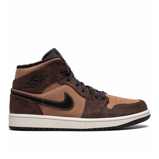 Air Jordan 1 Mid SE Dark Chocolate.