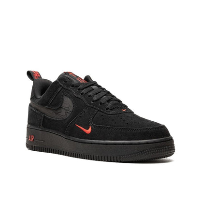Nike Air Force 1 '07 LV8, Black/Black-Light Crimson.