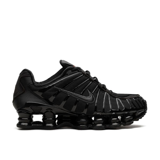 Nike Shox TL in Black and Max Orange.