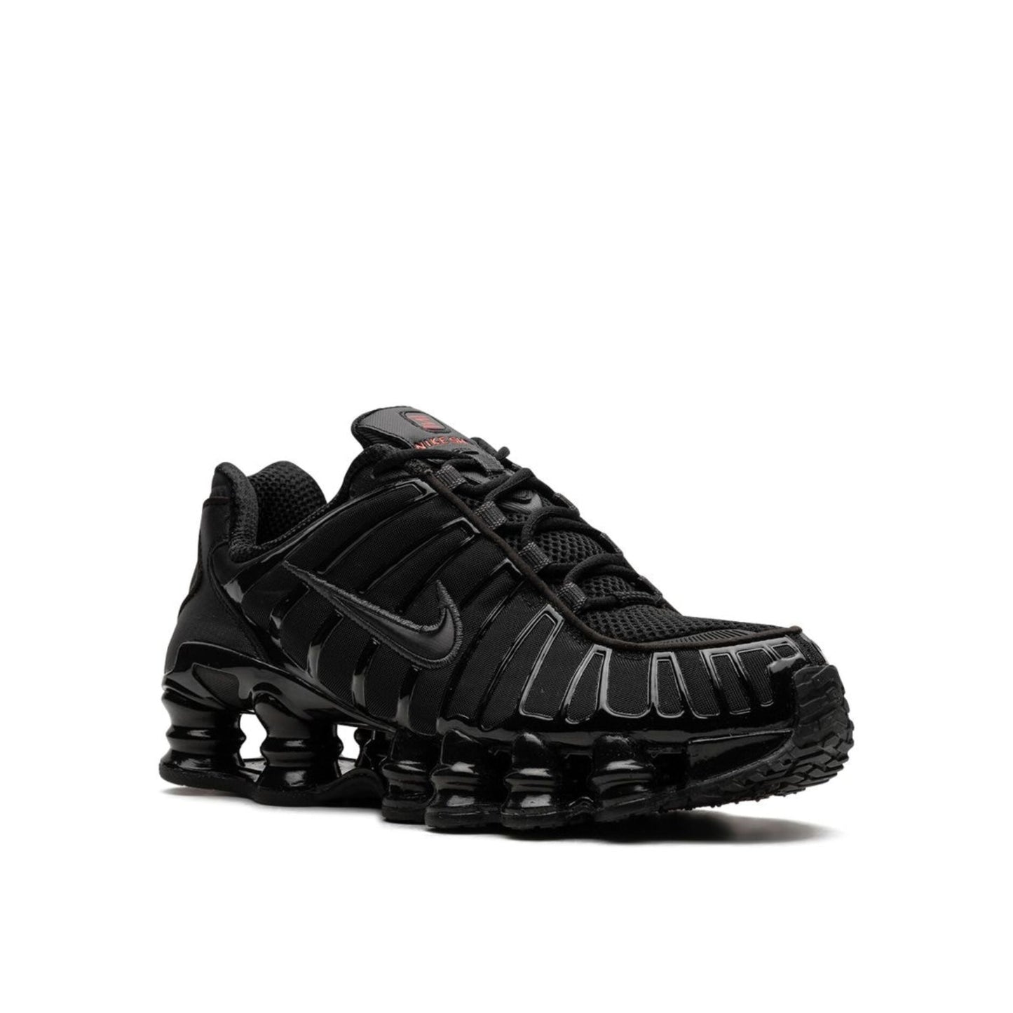 Nike Shox TL in Black and Max Orange.