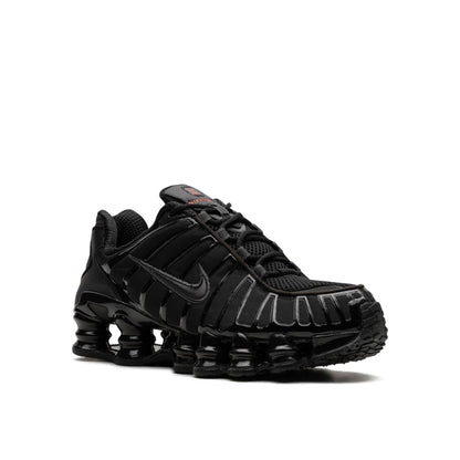 Nike Shox TL in Black and Max Orange.