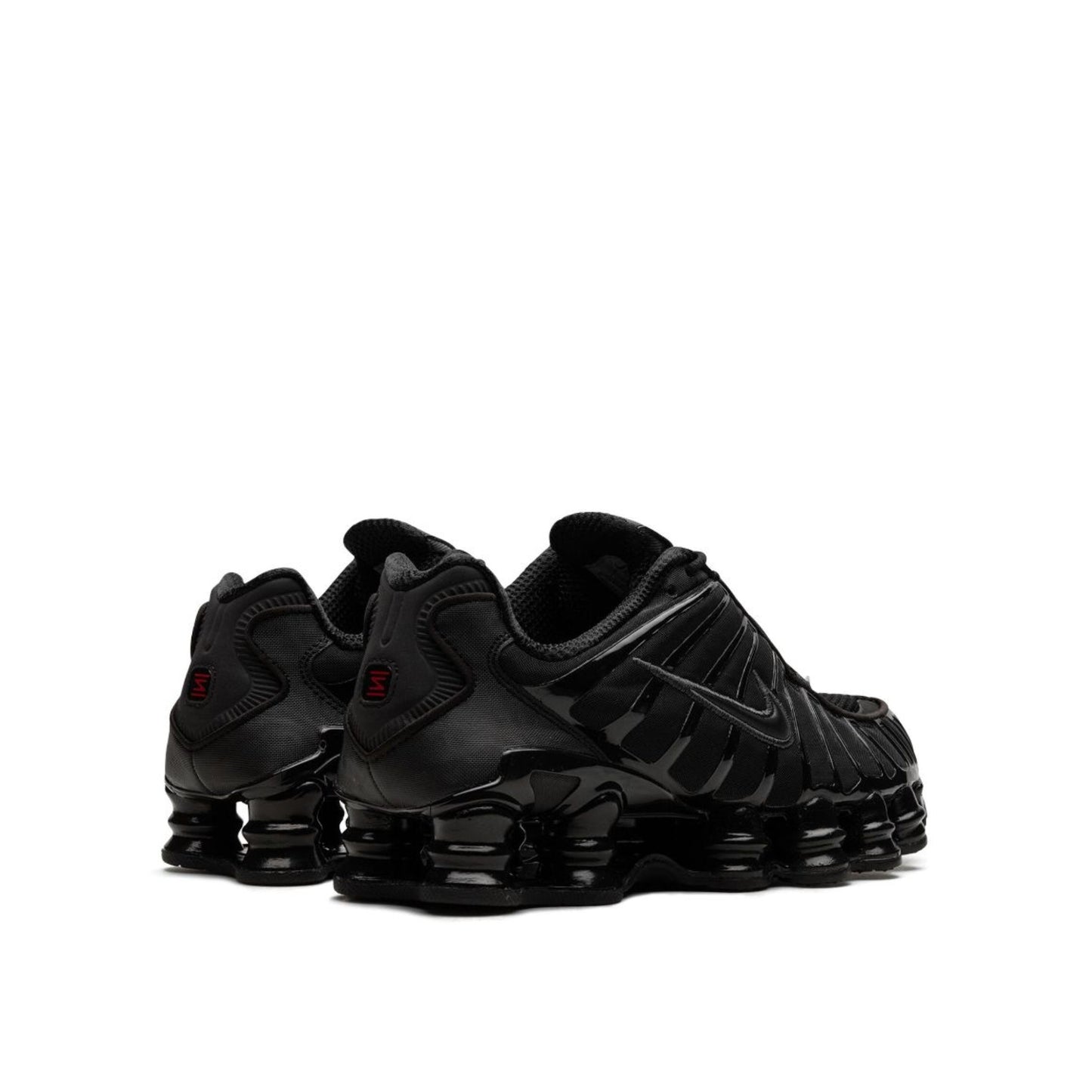 Nike Shox TL in Black and Max Orange.