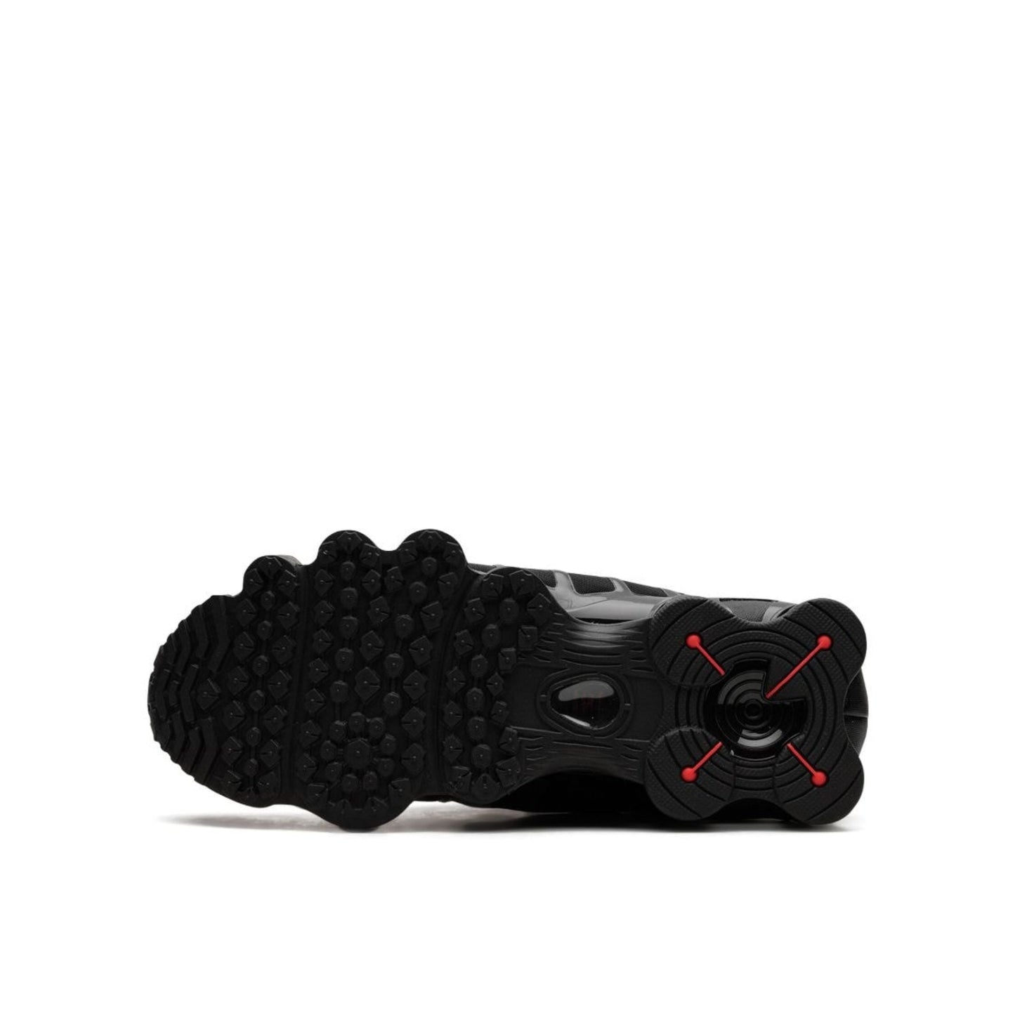 Nike Shox TL in Black and Max Orange.