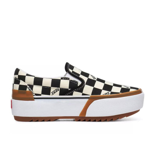 Vans Checkerboard Slip-On Stacked, Multi/True White.