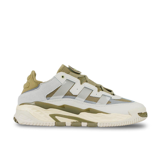 Adidas Niteball in Ivory and Green.